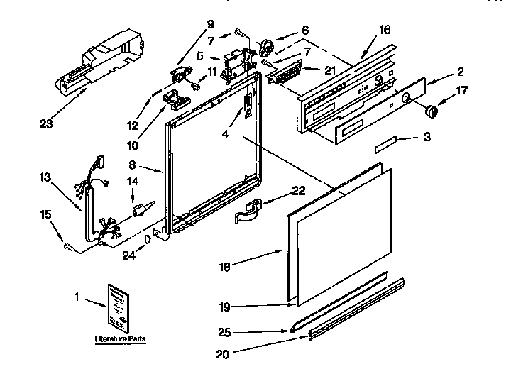 Frame and console