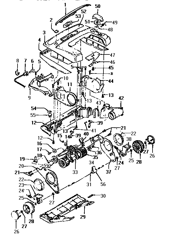 Nozzle and motor assembly