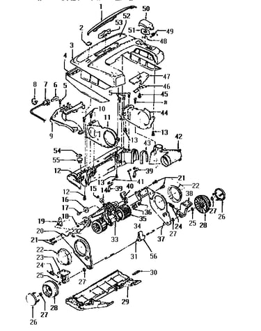Nozzle and motor assembly