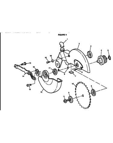 Blade and guard assembly