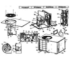 Coleman Evcon DPHH0361BA unit parts diagram