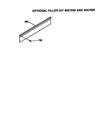 Optional filler kit 4047590 and 4047990