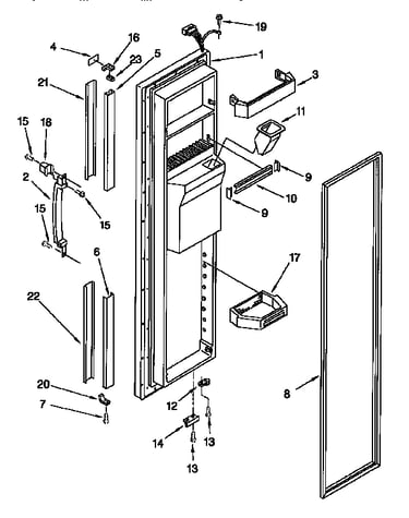 Freezer door