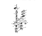 Sears 609204170 triple-handle option/pop-up drain diagram