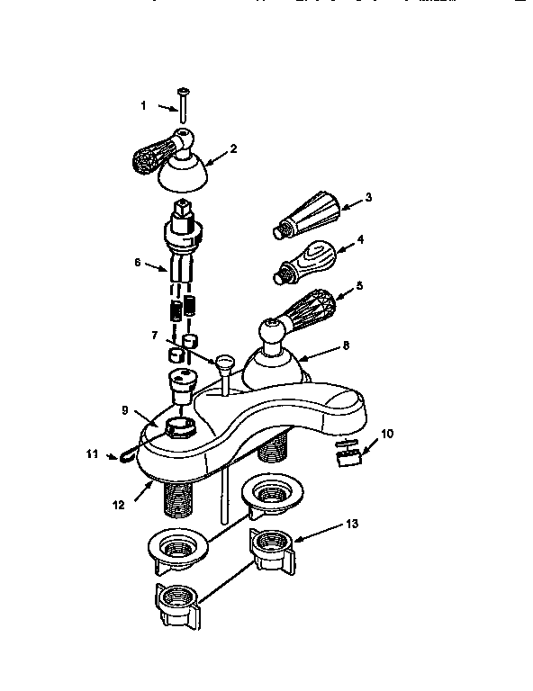 TRIPLE-HANDLE OPTION/POP-UP DRAIN
