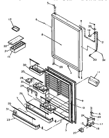 Refrigerator door
