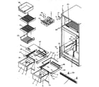 Amana TR21S4L-P1196102WL cabinet shelving diagram