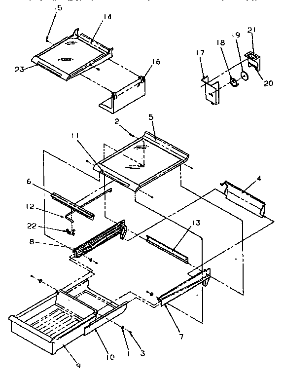 Cabinet shelving