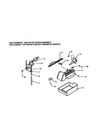 Icemaker ic6 p1165803w