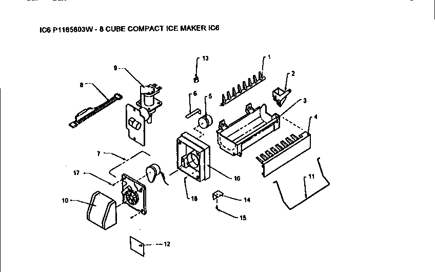 Compact ice maker ic6