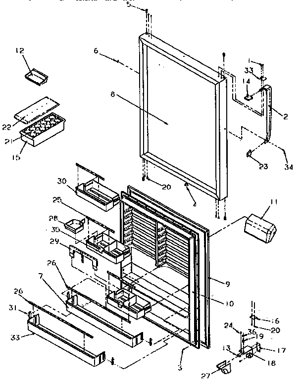 Refrigerator door