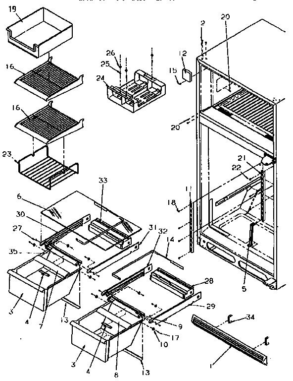 Cabinet shelving