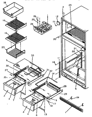 Cabinet shelving