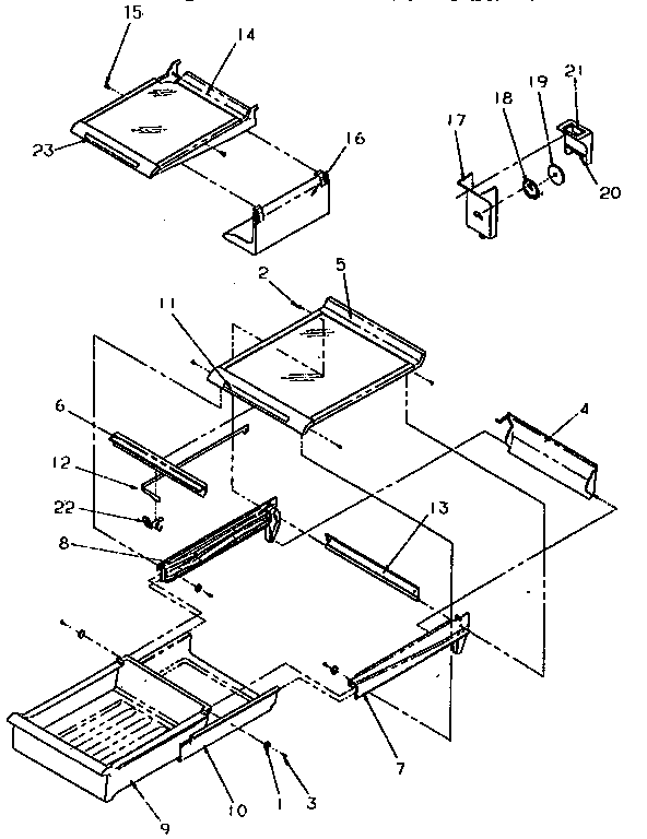 Cabinet shelving