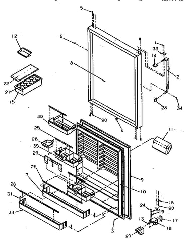 Refrigerator door