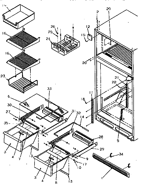Cabinet shelving