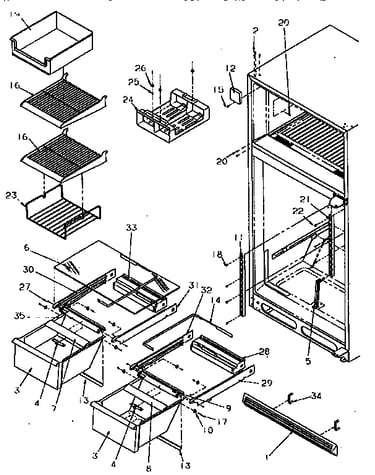 Cabinet shelving