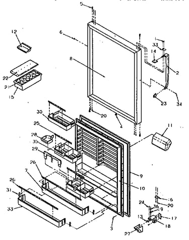Refrigerator door