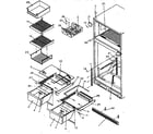 Amana TR21S4L-P1196103WL cabinet shelving diagram