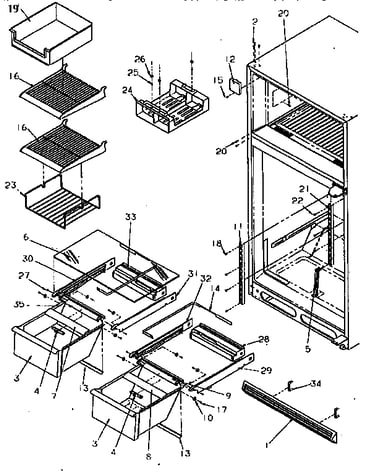 Cabinet shelving