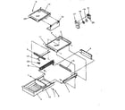 Amana TR21S4L-P1196103WL cabinet shelving diagram