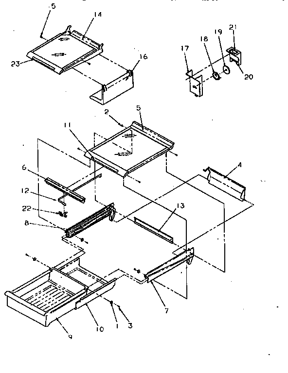 Cabinet shelving