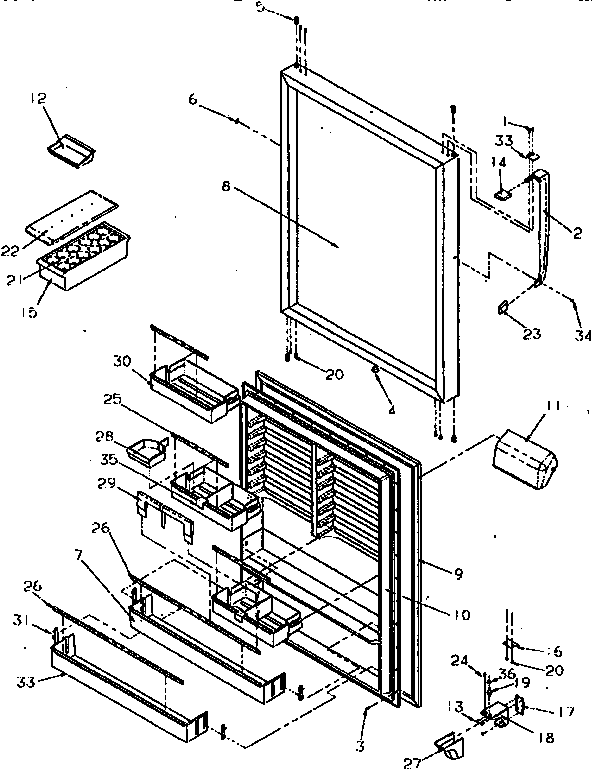 Refrigerator door