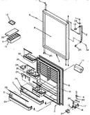 Refrigerator door