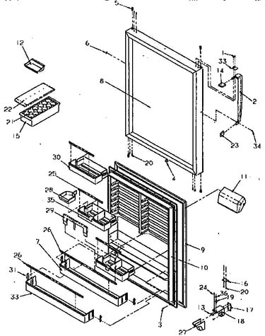 Refrigerator door