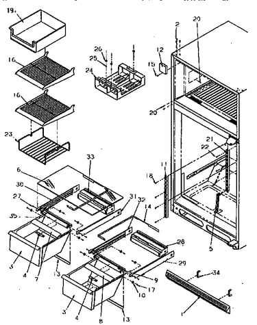 Cabinet shelving