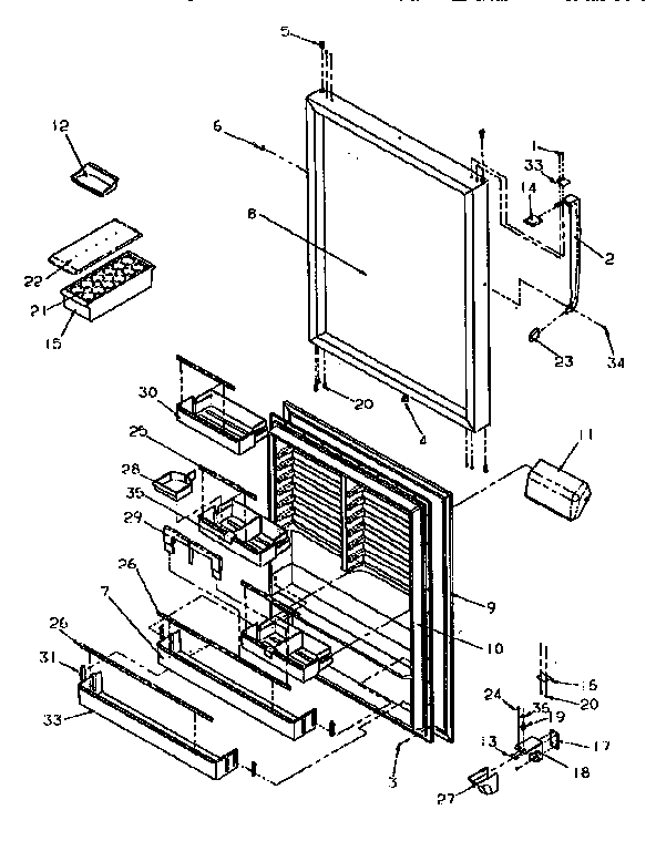 Refrigerator door