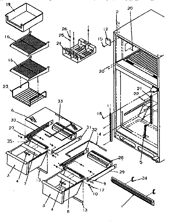 Cabinet shelving
