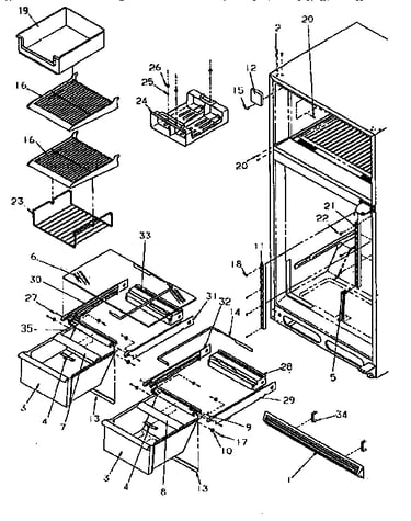 Cabinet shelving