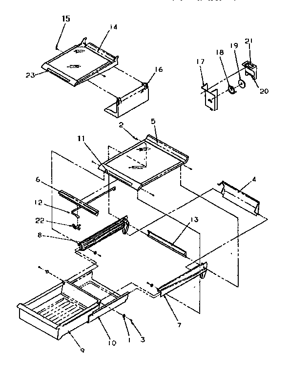 Cabinet shelving