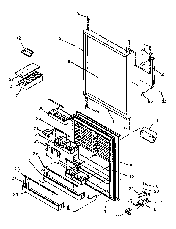Refrigerator door