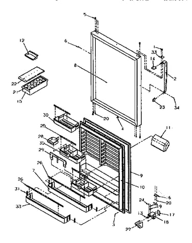 Refrigerator door