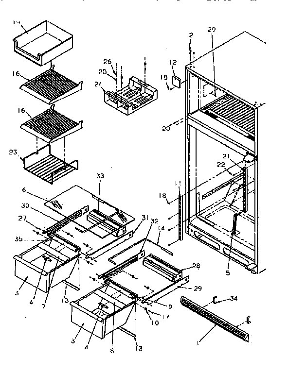 Cabinet shelving