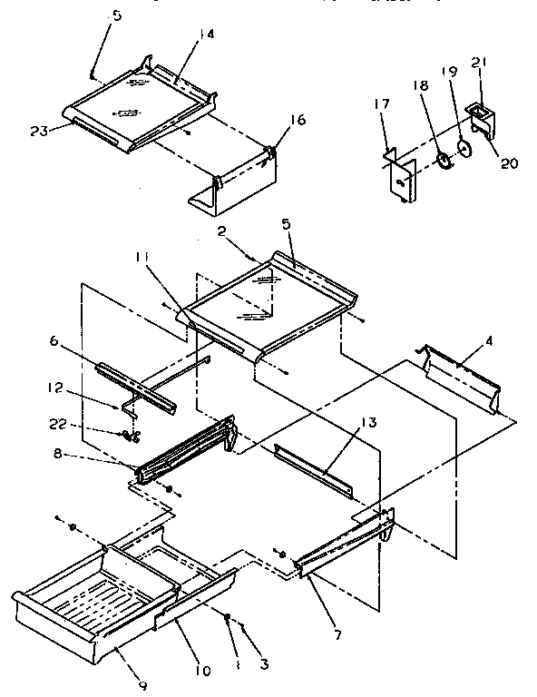 Cabinet shelving