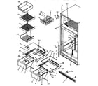 Amana TR21S4W-P1196104WW cabinet shelving diagram
