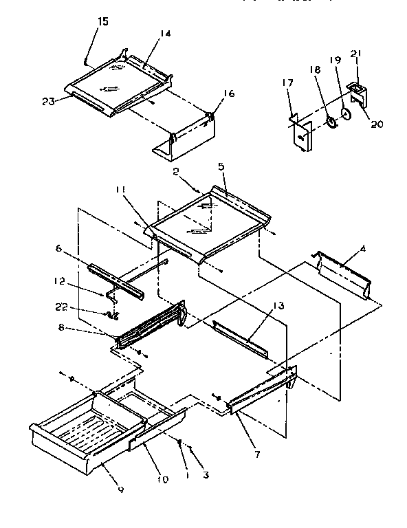 Cabinet shelving