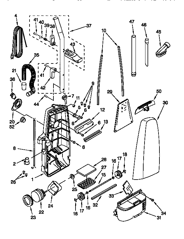Dust compartment