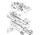 Kenmore 1069500720 motor and ice container diagram