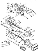 Motor and ice container