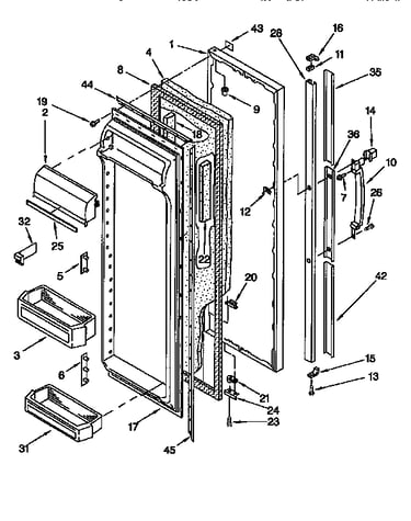 Refrigerator door