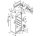 Kenmore 2539639012 cabinet parts diagram