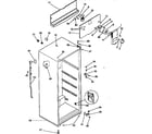 Kenmore 2539639081 cabinet parts diagram