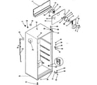 Kenmore 2539639091 cabinet parts diagram
