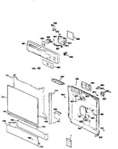 Escutcheon and door assembly