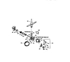 Kenmore 3631414598 motor pump mechanism &spray arm diagram