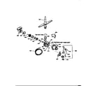 Kenmore 36314455691 motor pump mechanism&spray arm diagram